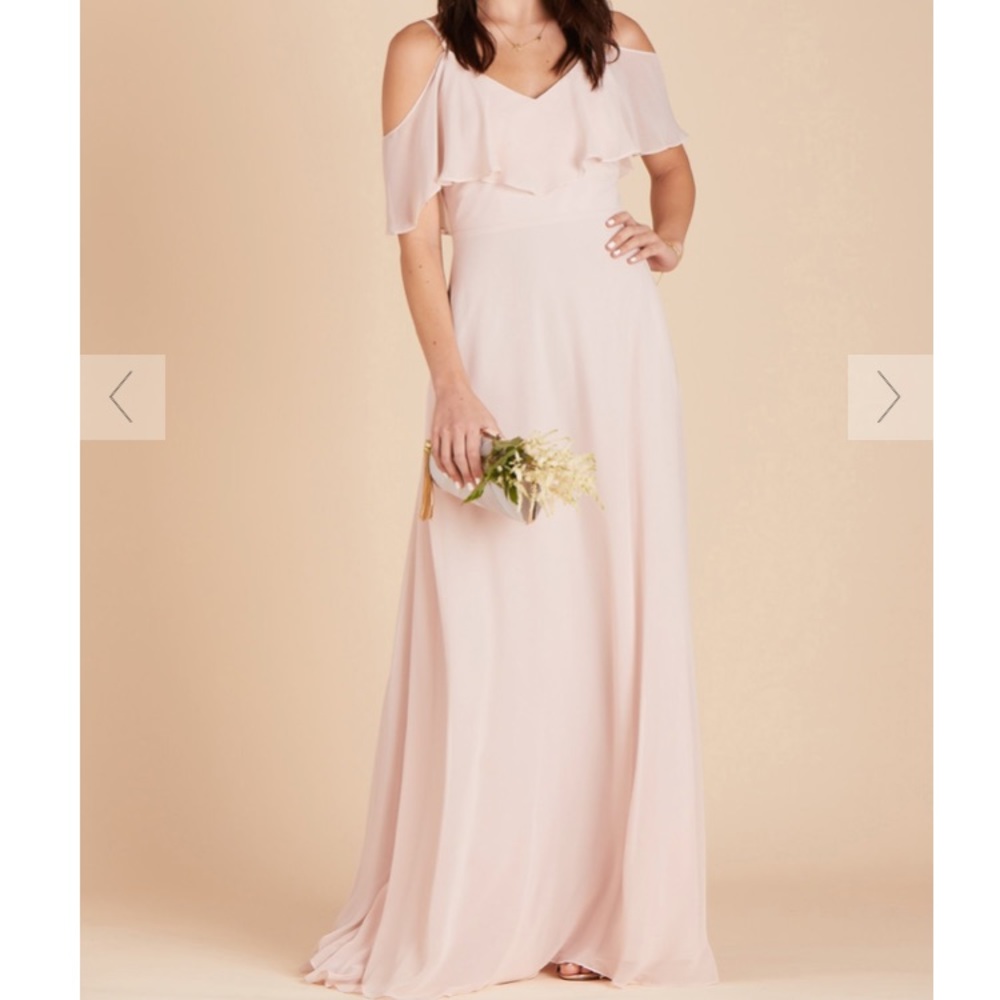 Jane - Pale Blush Convertible Chiffon Dress